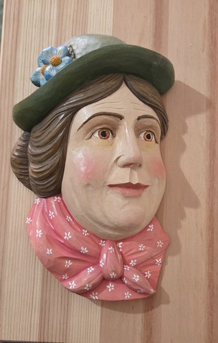 Holzbild figur geschnitzt - figur,