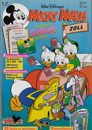 Micky maus 1991 - nr.36,