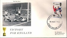 GB / UK FDC Ersttagsbrief 18.08.1966 Victory for England First Day Cover Wembley