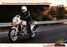 Prospekt Datenblatt Honda Motorrad CX 500 Euro
