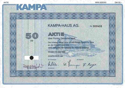 Kampa haus 1986 minden - kampa, hebel
