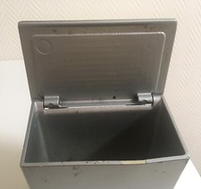 DB kleiner Mülleimer , Aschenbecher Klappdeckel , aus Metall , Deutsche Bahn