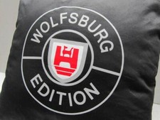 D+Deko-Kissen " WOLFSBURG EDITION "  schwarz Golf,Polo,Passat,Tiguan UP