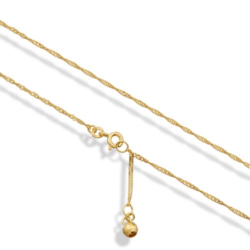 Fußkette 333 gelbgold kugel - fußkette,