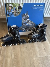 Kinder Inliner, Verstellbar, Größe 28-32, Hudora, Schwarz Blau