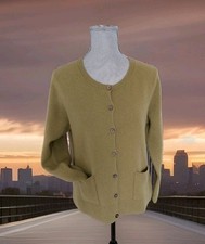 Christian Berg Strickjacke Weste Gr.46(s.Beschreibung)100%Wolle Grün Knöpfe Top 