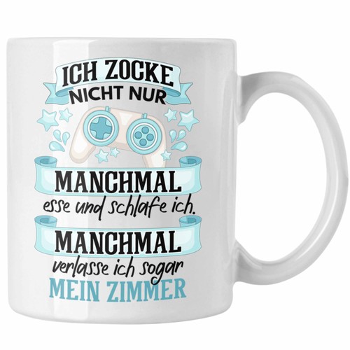 Zocker video gamer tasse - zocker,
