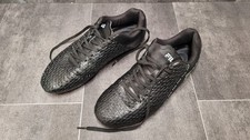 Top erhaltene Fila  Fußballschuhe  Schnürung Gr. 40  schwarz Leder feste Stollen