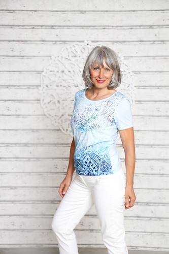 Shirt wasserlilie blau von the - shirt,