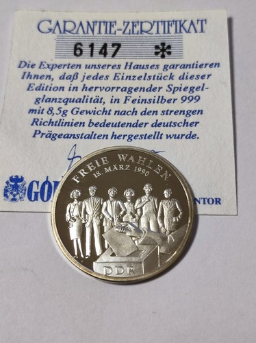 Medaille ddr freie wahlen - medaille,