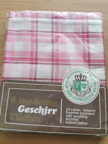 Vintage 6 geschirrtücher - vintage,