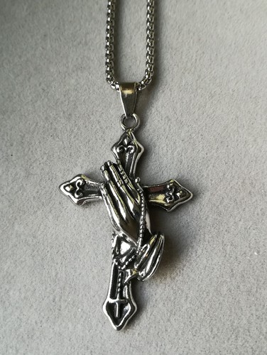 Betende hände kreuz anhänger - betende,