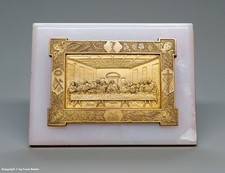 Bronze Relief auf Marmor -DAS