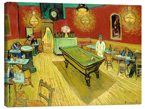 Leinwandbild nachtcafé - leinwandbild, in