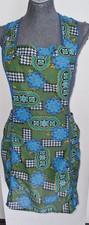 Nylon Dederon kittel schürze Vintage Kochschürze Überwurf Tablier Gr. 164