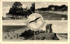 AK GRUSS AUS REWAHL GREIFENBERG BZ. STETTIN SEETERRASSE 4 BILD UM 1910 POMMERN