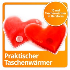 10 x Herz-Form Taschenwärmer