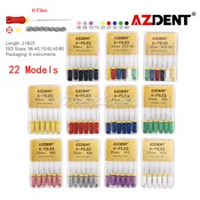 Dental Endo Files Stainless Steel Root Canal REAMERS fit Hand K-Files 25/21mm