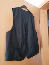 Herren Anzugweste schwarz Gr. 50 gefüttert von Man's