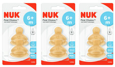 NUK First Choice Plus  6 x Latex - Trinksauger ab 6+ Monate / M für Milch