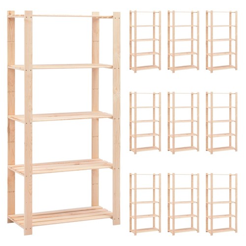 10x lagerregale massivholz - lagerregale,