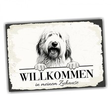 Hundeschild willkommen zuhause - hundeschild,