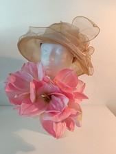 Extravaganter organza hut - organza,