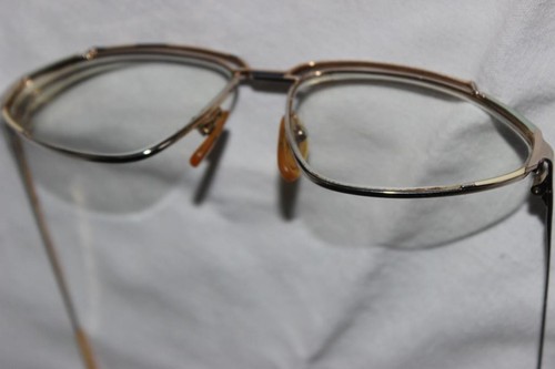 Brille gold farbe 13cm - brille, oval