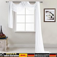 Querbehang Weiß Freihanddeko