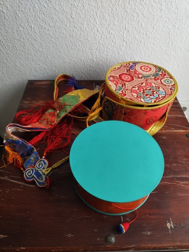 Tibetische damaru handtrommel - tibetische,