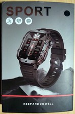 Smartwatch Armbanduhr Blutdruck Fitness Tracker wie Samsung Huawei Metallband