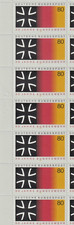 7 Briefmarken BRD 80 Pf. Schwarz-Rot-Gold-Bundeswehr Hoheitszeichen Philatelie