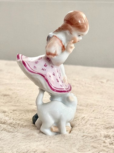 Herend porzellanfigur mädchen - porzellanfigur,