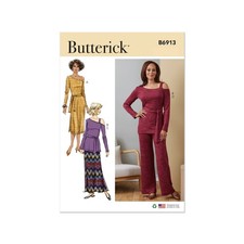 Schnittmuster Butterick B6913 - Kleid - Rock - Hose - Top - Gr. 34-52
