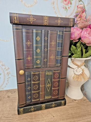 Vintage holz faux bücher - holz, cd