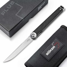 BÖKER PLUS® Kaizen Carbon S35VN Taschenmesser Gentlemanmesser Carbon - 01BO383