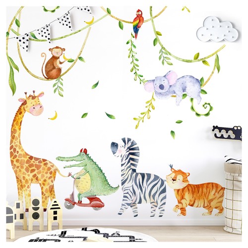 Wandtattoo dschungel tiere - wandtattoo,
