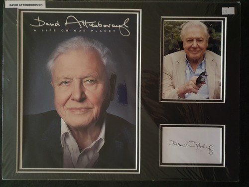 David attenborough signierte - david,