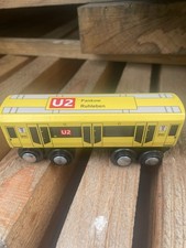 Holzeisenbahn Tiny Trainz Anhänger Berlin U2   Eisenbahn Miniatur