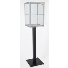 Glasvitrine CT mit Standfuß abschließbar beleuchtet 40 cm gerundete Profile 