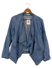 LAURA JO PARIS Damen Jeansjacke Blau Gr. 36/S Lyocell Casual