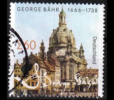 Deutschland Bund BRD Sondermarke 260 ct George Bähr - Mi-Nr. 3219 NK gestempelt