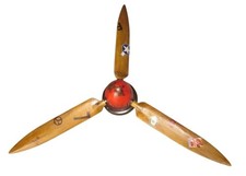 Nostalgie Retro Flugzeug Propeller 3-flügelig H 142 cm Luftraum Vintage Flügel