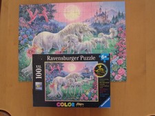 Einhörner im Mondschein. Color Star Line Puzzle 100 Teile XXL