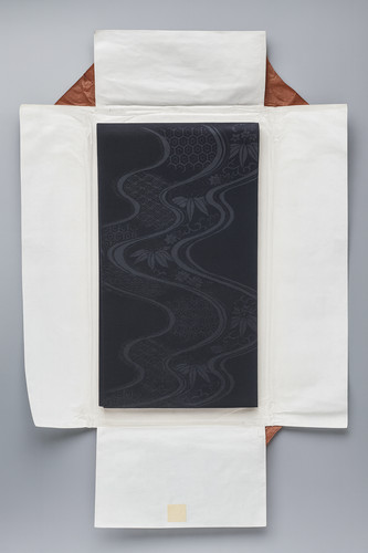 Japan mofuku obi schwarz - mofuku, seide