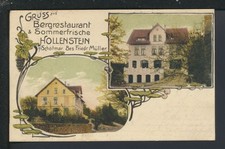 Jugendstil litho ansichtskarte - litho,
