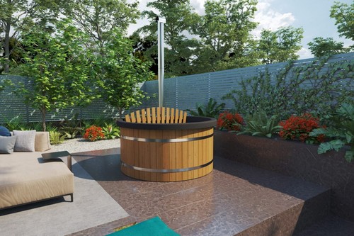 Hottub badefass mit - badefass,