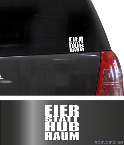 Eier statt hubraum sticker - statt,
