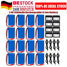 7,4V 1500mAh Li-Ion Akku Batterie JST für Helikopter F645 MJX F-45 Revell  Boat