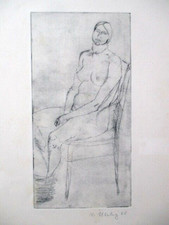 Wilhelm Uhlig Radierung